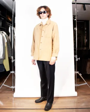 2000s Burberry Beige Velvet Jacket M/L