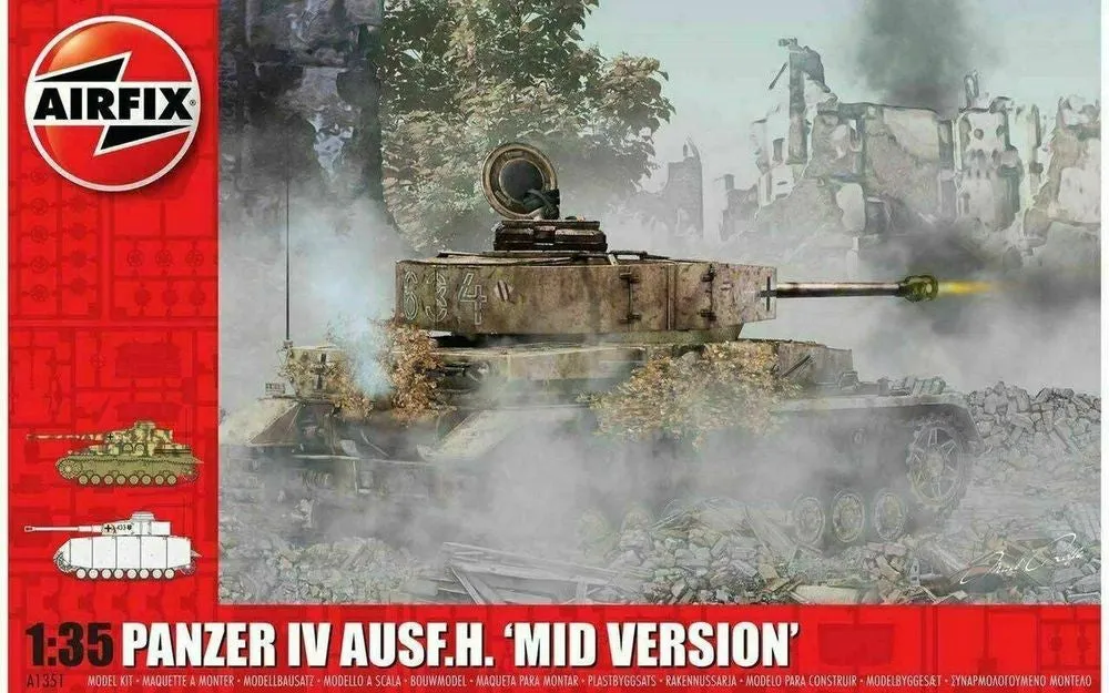 Airfix 1:35 Panzer Iv Ausf.H. 'Mid Version' Model Kit