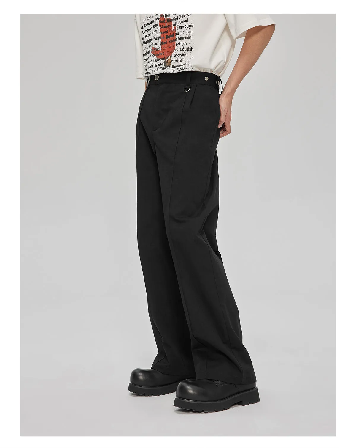 Basic Casual Straight Pants