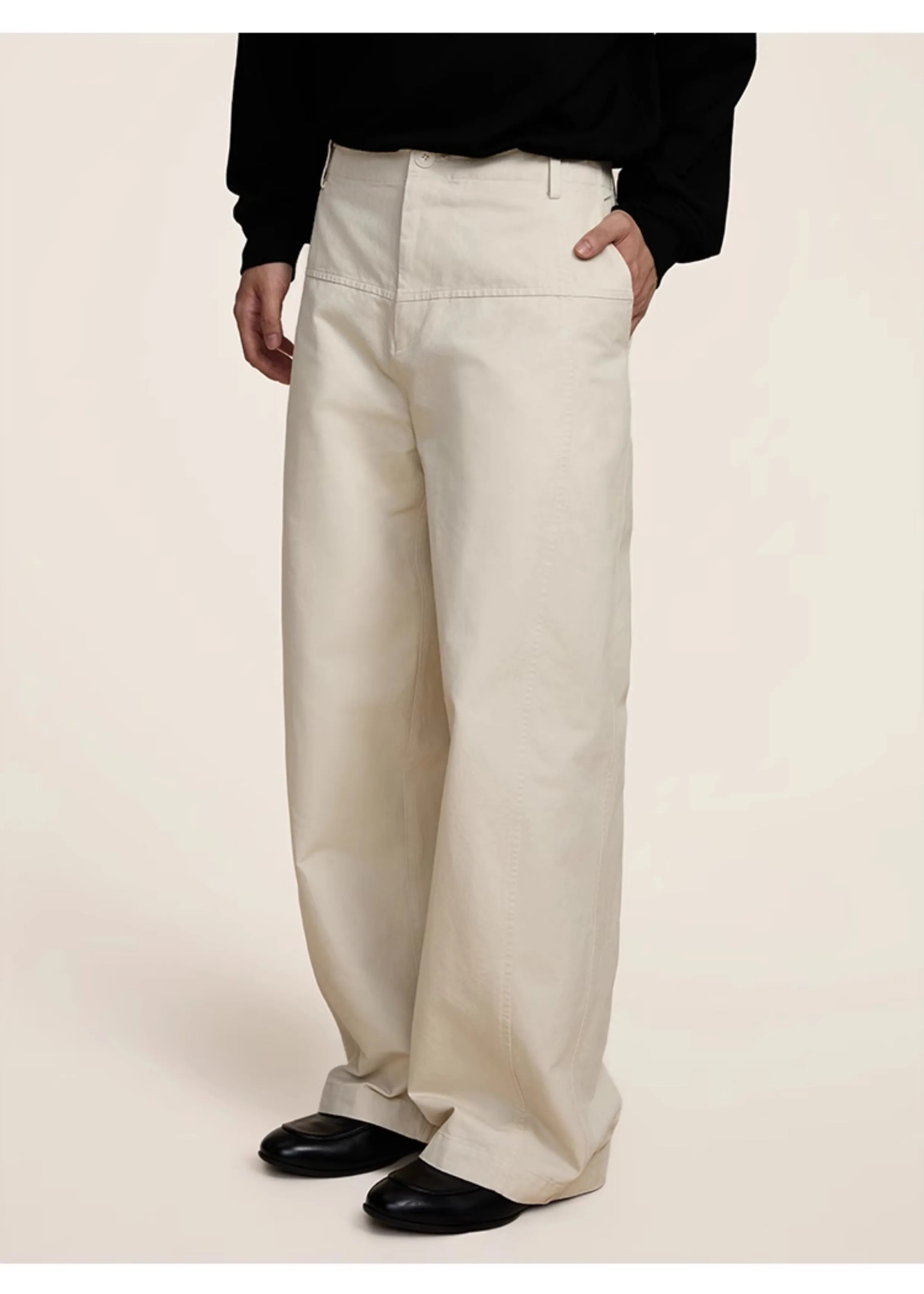 Basic loose-fitting casual pants