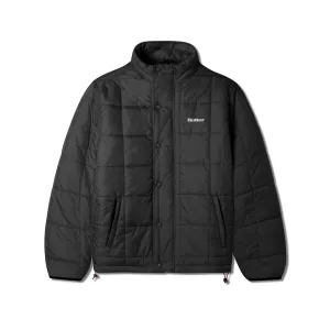 Butter Grid Puffer Jacket Black Q3 Longer