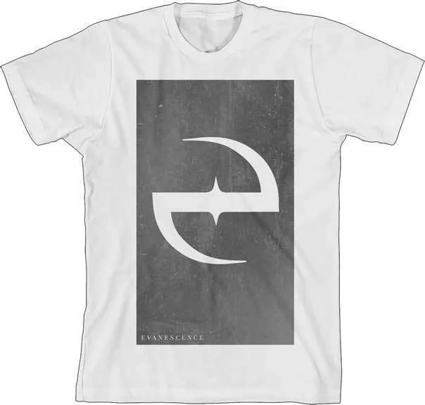 CLEARANCE - T-Shirt - Evanescence - Faded E - White