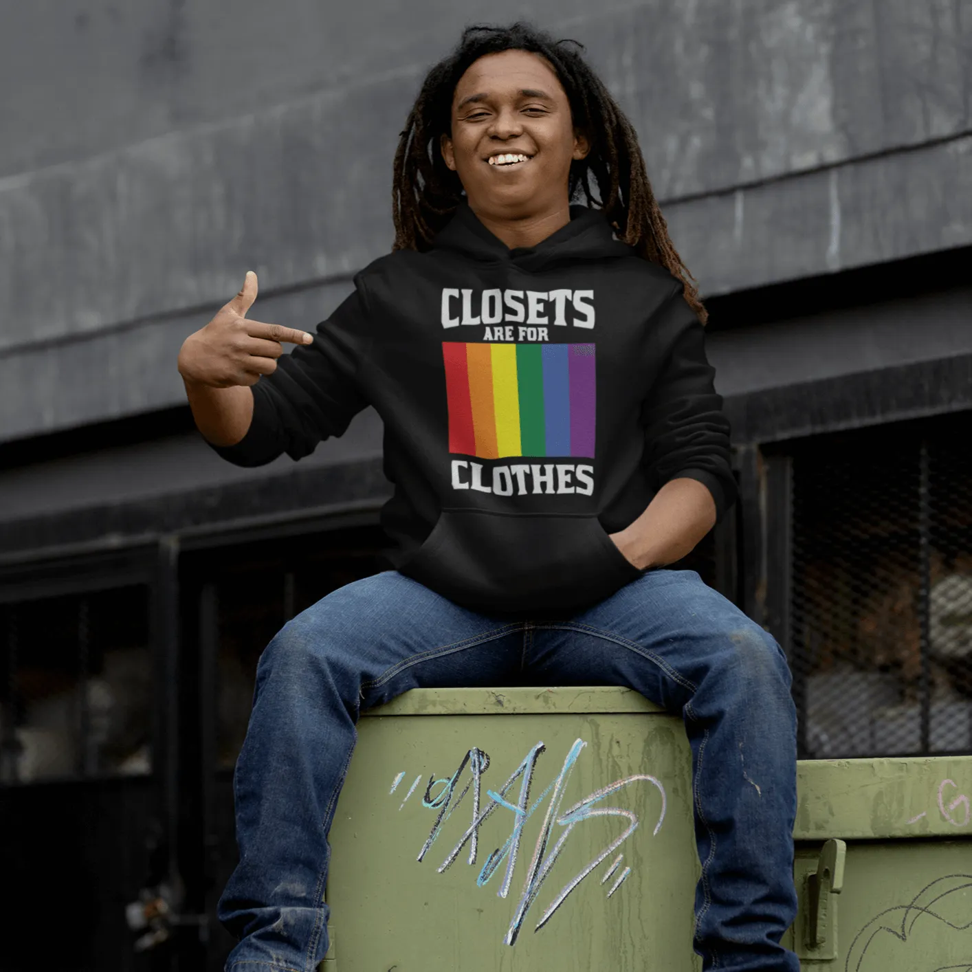 Closets Are For Clothes | LGBT  Merch | Gay Pride Unisex Hoodie