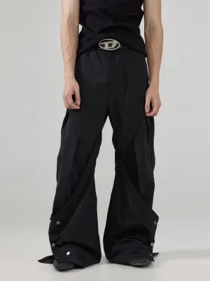 Versatile Detachable Button Casual Pants