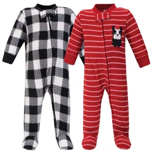 Hudson Baby Fleece Sleep and Play, Christmas Dog