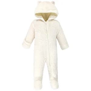 Hudson Baby Fleece Sleep and Play, Cream Bear