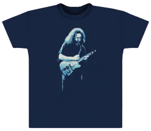 Jerry Garcia 1978 on Navy t-shirt