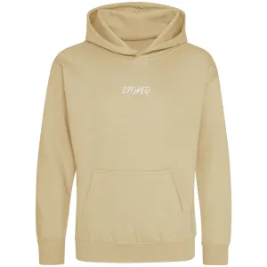 Kids Lightweight Script Hoodie Desert Sand