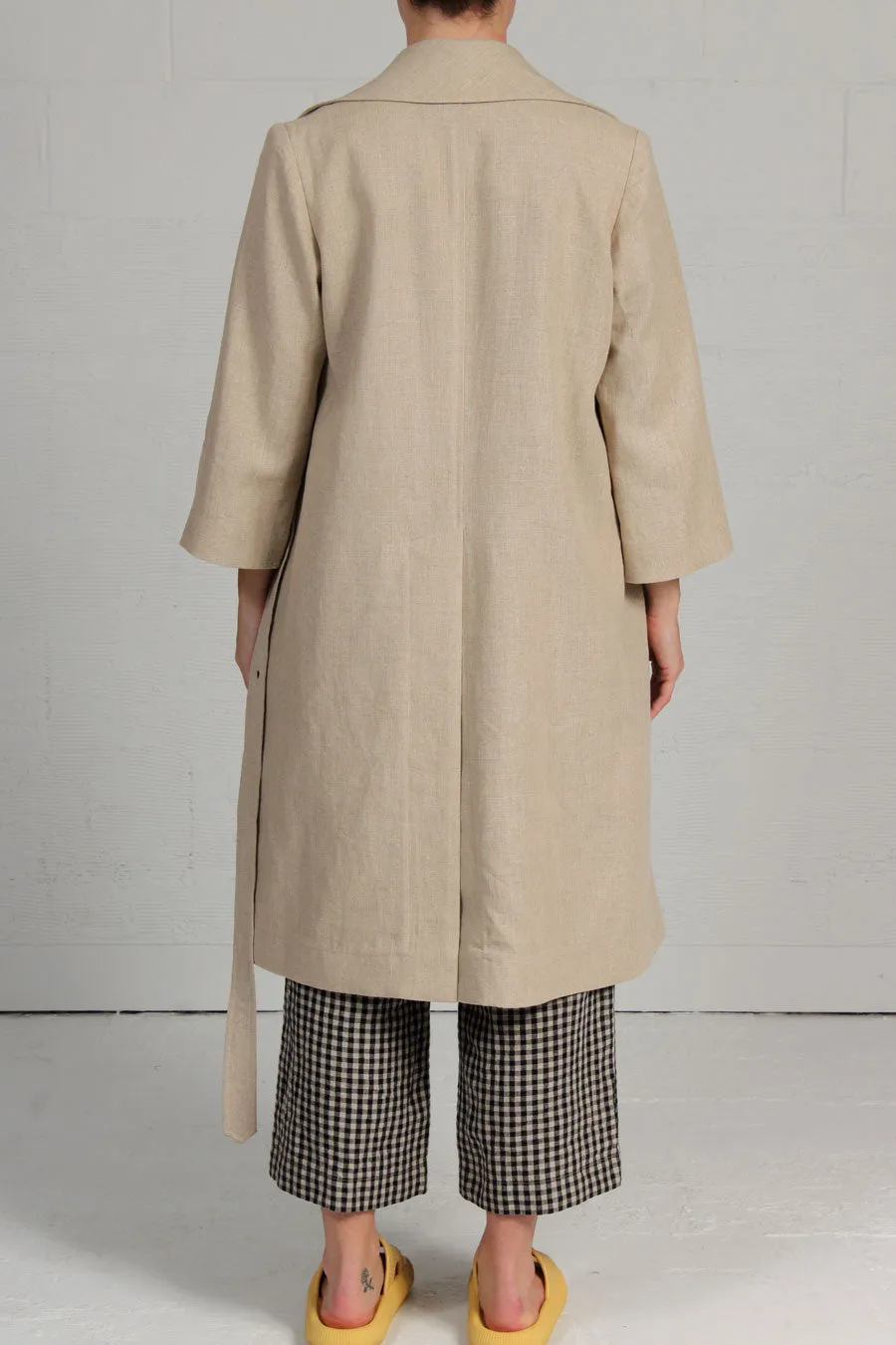 Linen Singe Coat - by Owen