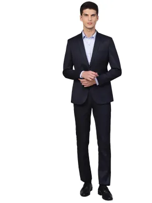 MANQ Men's Slim Fit Suit (Navy Blue, 40)