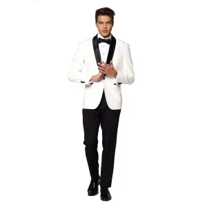 Men's slim fit suit OppoSuits, white