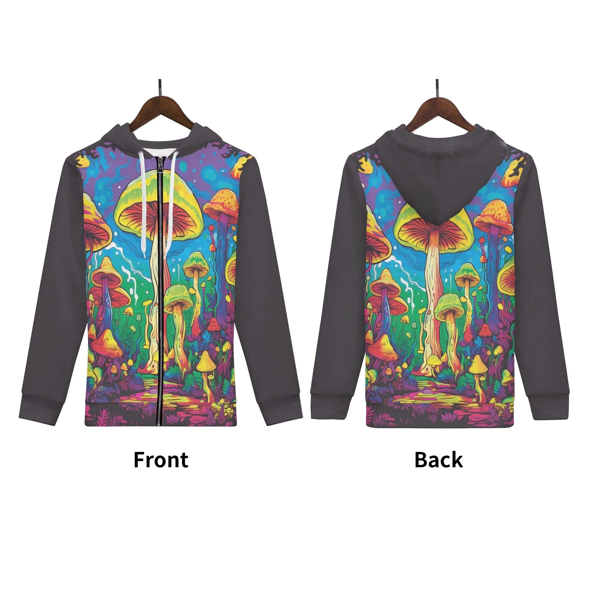 Mushroom Madness Unisex Classic Zip Hoodie