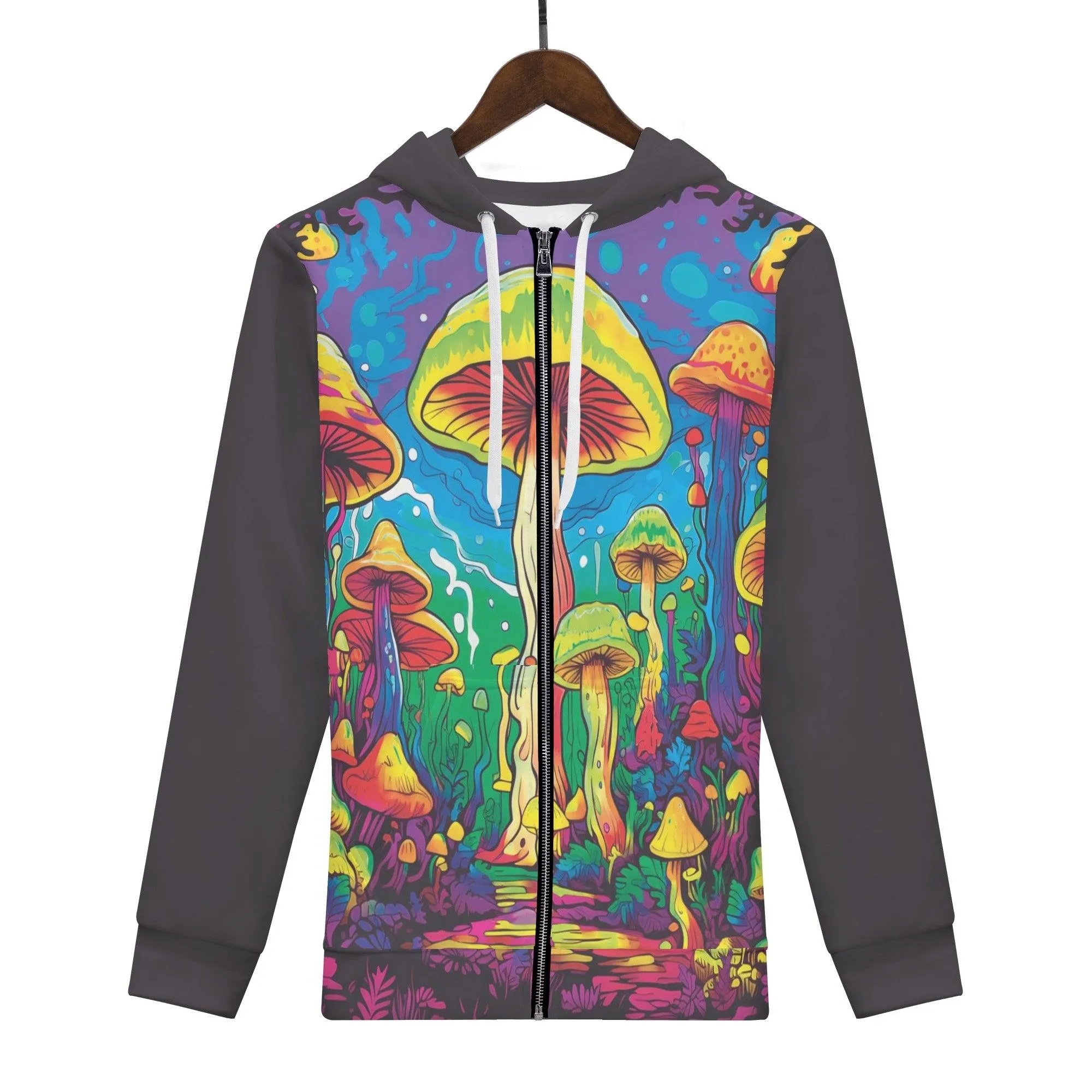 Mushroom Madness Unisex Classic Zip Hoodie