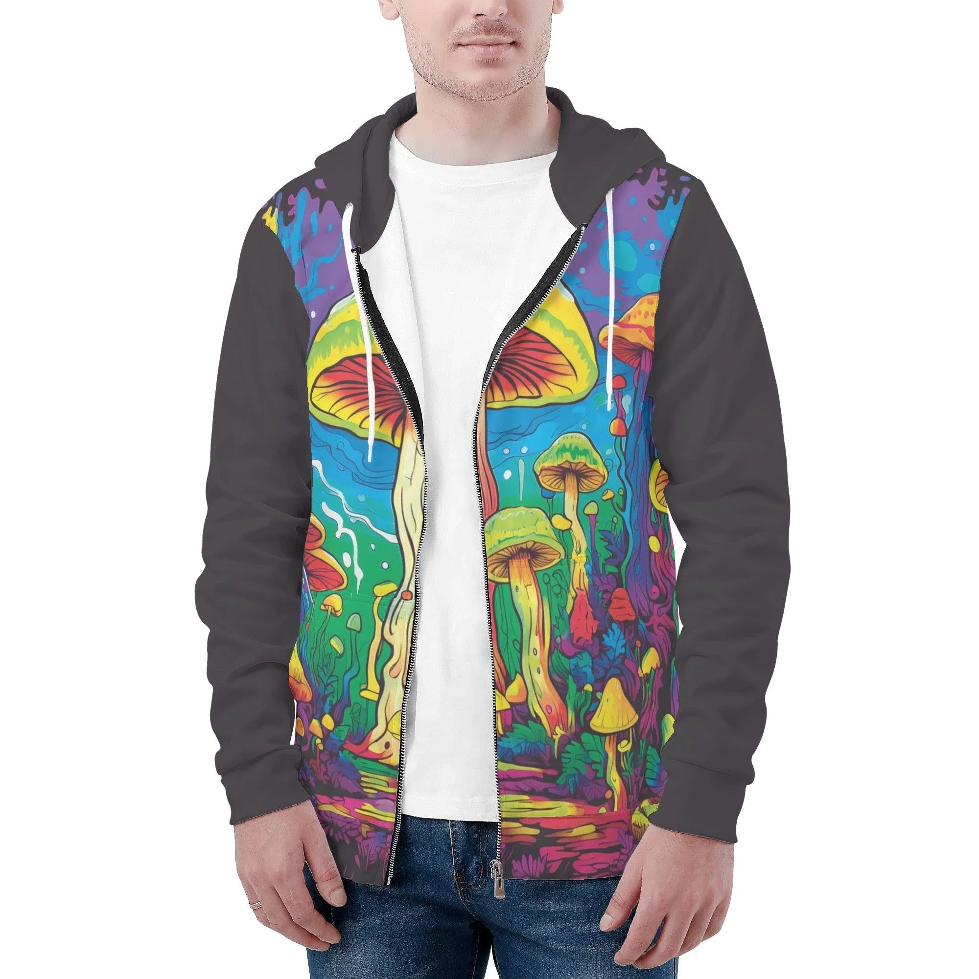 Mushroom Madness Unisex Classic Zip Hoodie