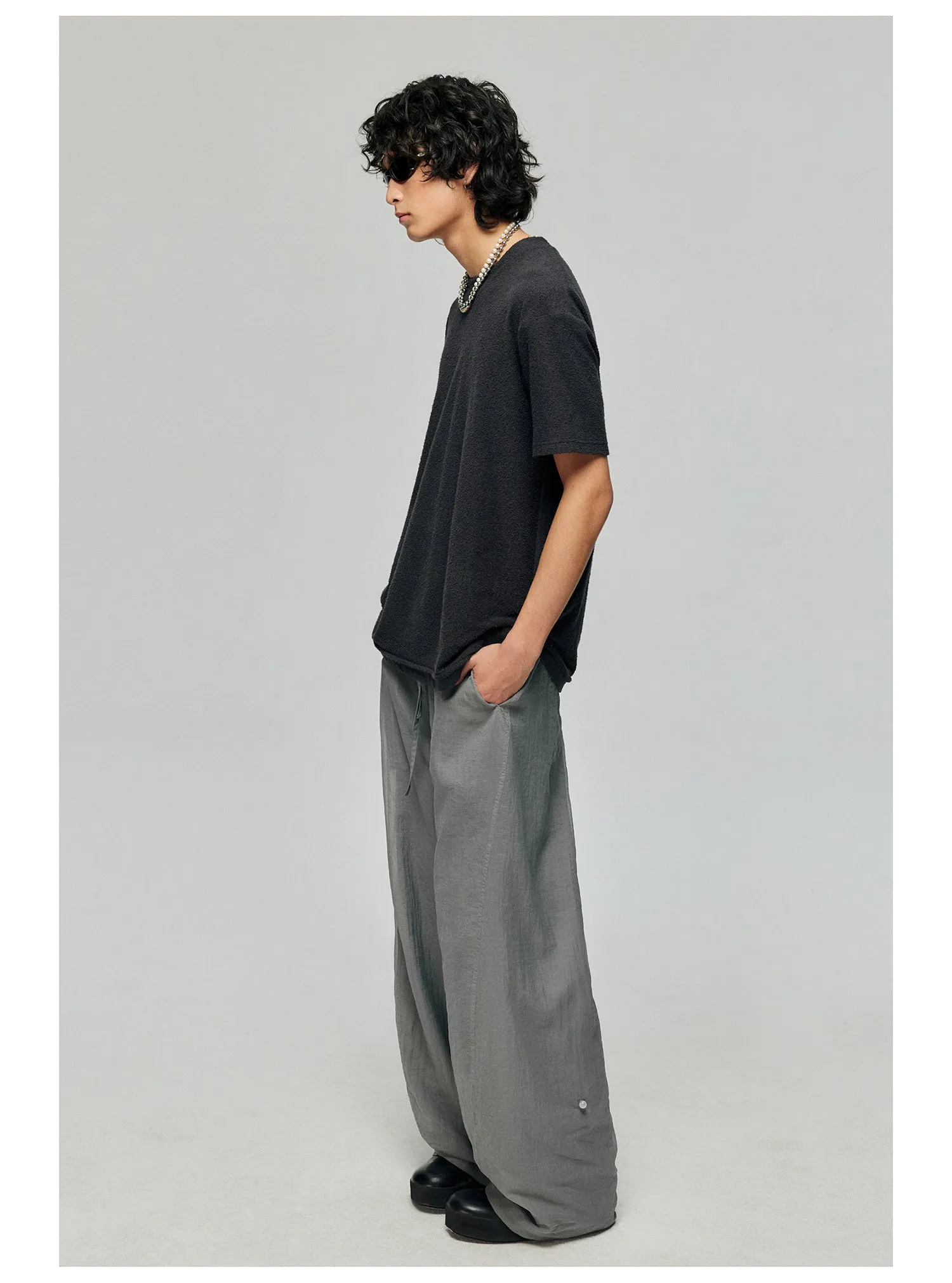 Nylon two-layer casual pants