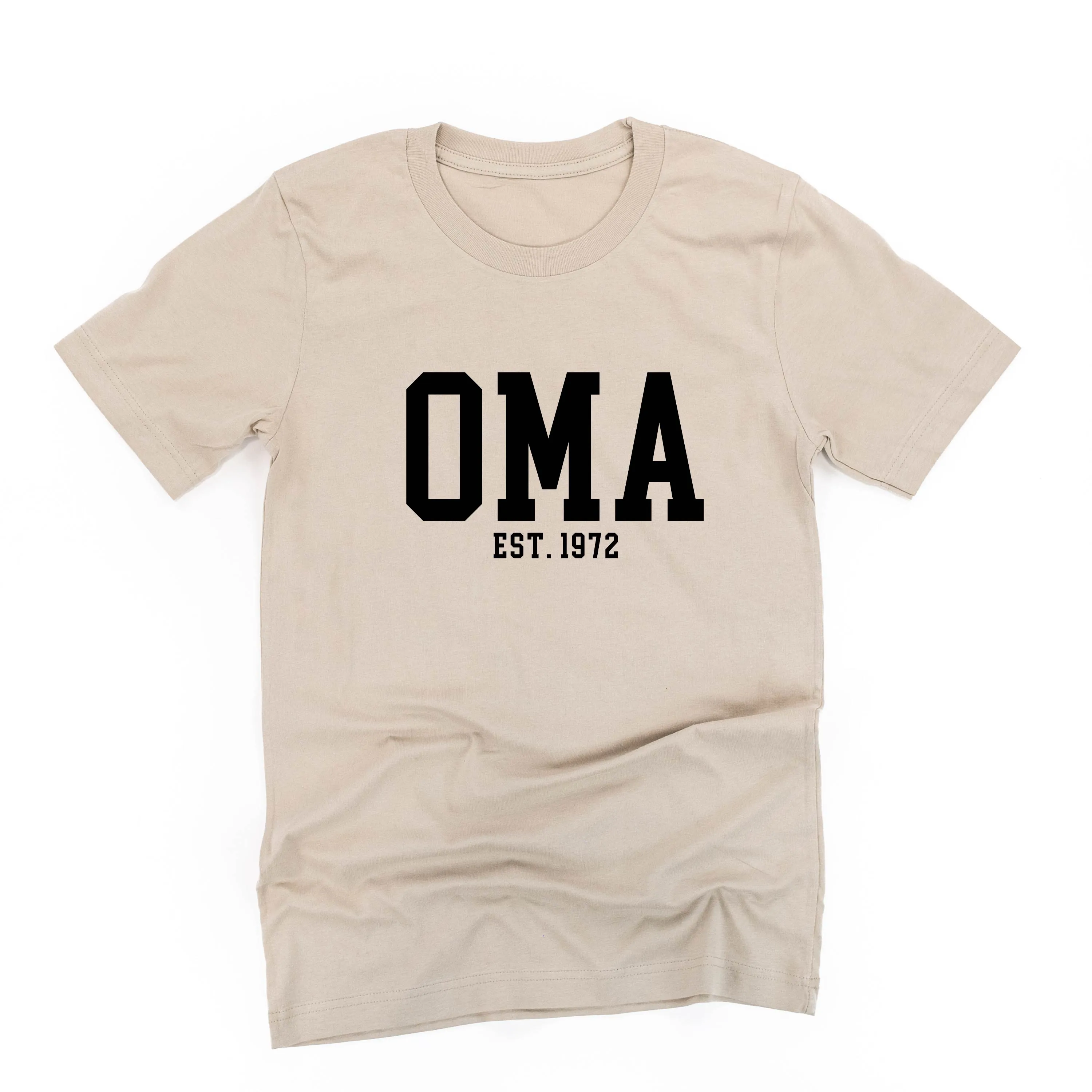 Oma - EST. (Select Your Year) ﻿- Unisex Tee