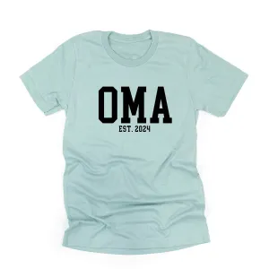 Oma - EST. (Select Your Year) ﻿- Unisex Tee