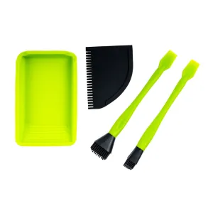 Pro-Tech | Glue Applicator Set 4Pc Tray/ Scraper/ 2Pc Brush