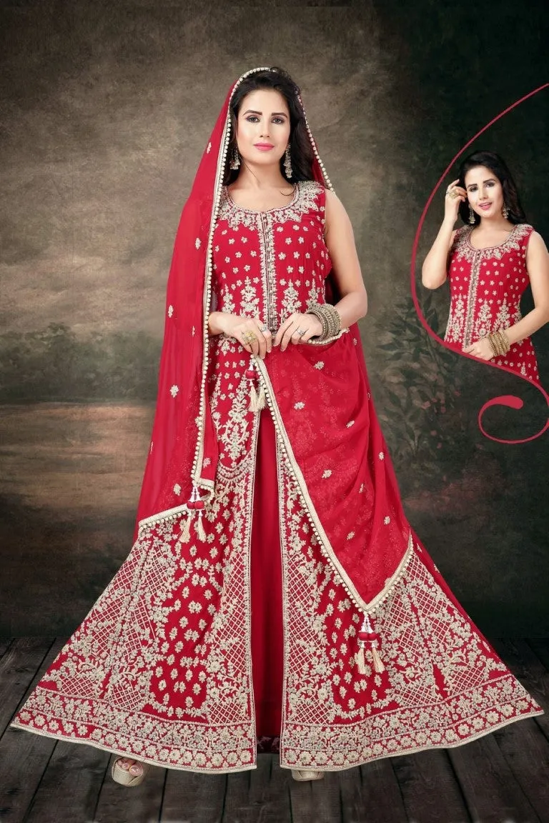 Red Anarkali Suit