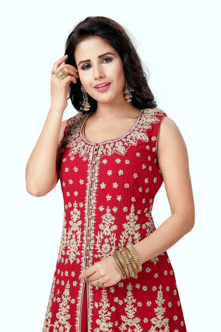 Red Anarkali Suit