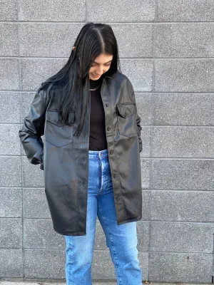 SHARLENE VEGAN LEATHER JACKET