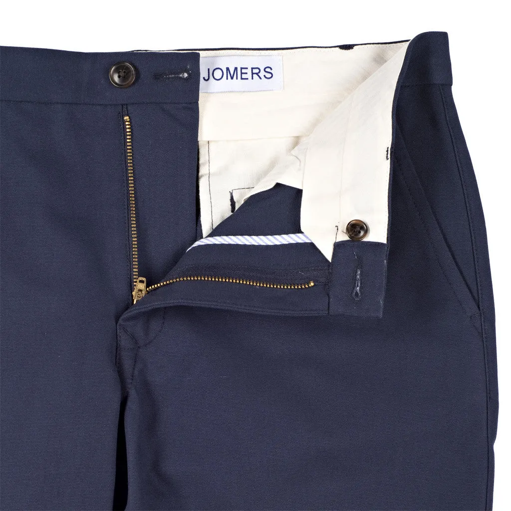 Stanhope (Slim) - Navy Brushed Canvas Chino