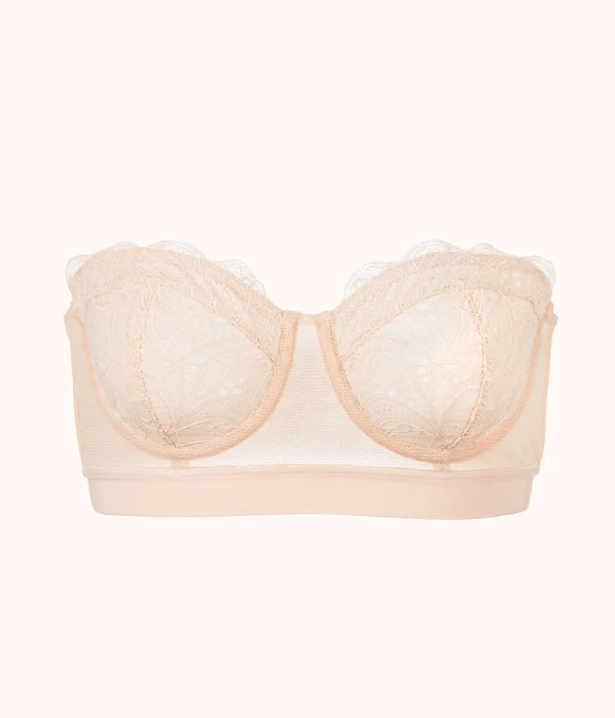 The Lace Strapless: Toasted Almond