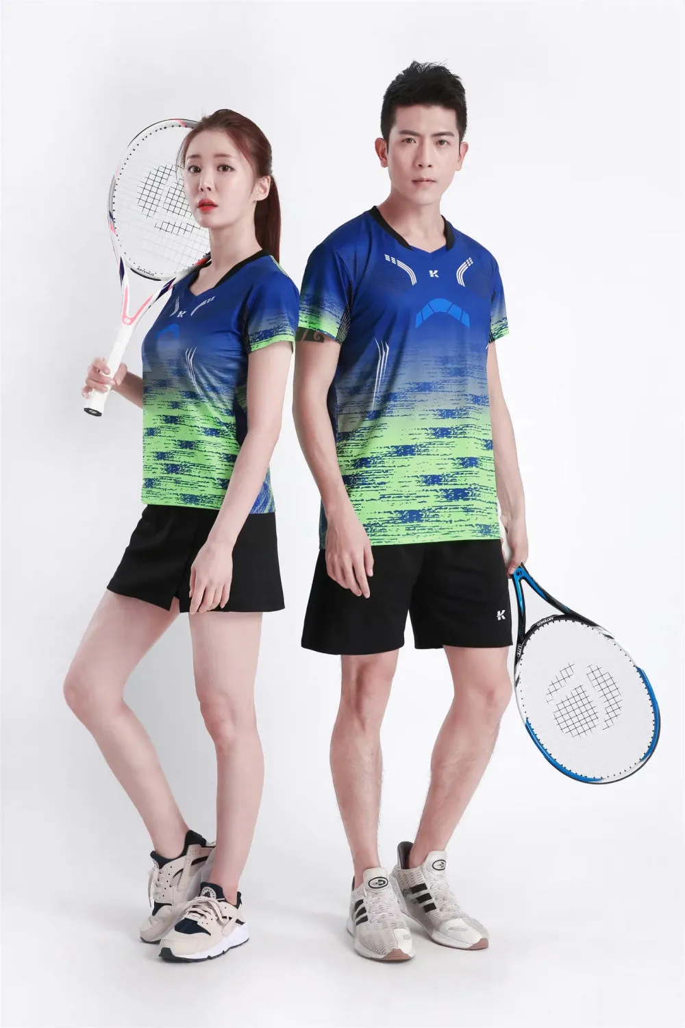 Women's Men's Sports Badminton wear shirts Table tennis game Shirts clothes Exercise Tennis Volleyball Handball Shirts