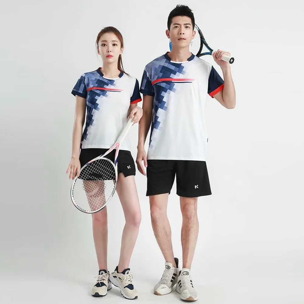 Women's Men's Sports Badminton wear shirts Table tennis game Shirts clothes Exercise Tennis Volleyball Handball Shirts