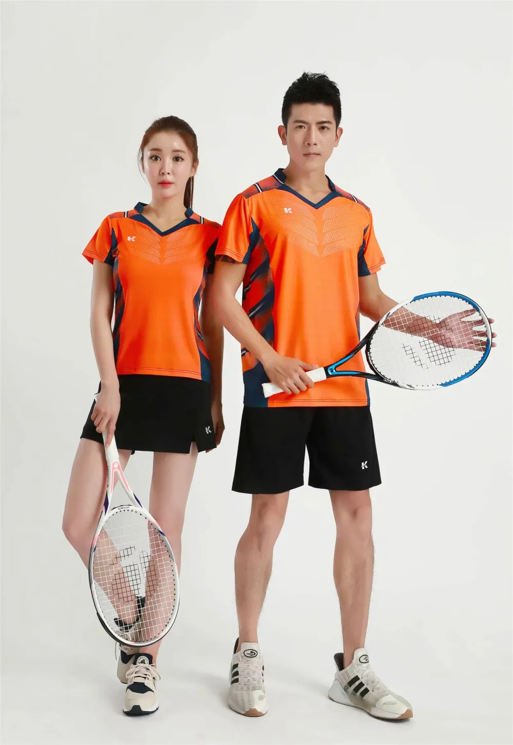 Women's Men's Sports Badminton wear shirts Table tennis game Shirts clothes Exercise Tennis Volleyball Handball Shirts