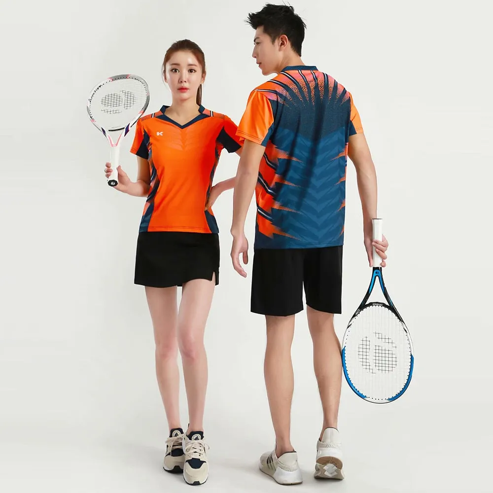 Women's Men's Sports Badminton wear shirts Table tennis game Shirts clothes Exercise Tennis Volleyball Handball Shirts