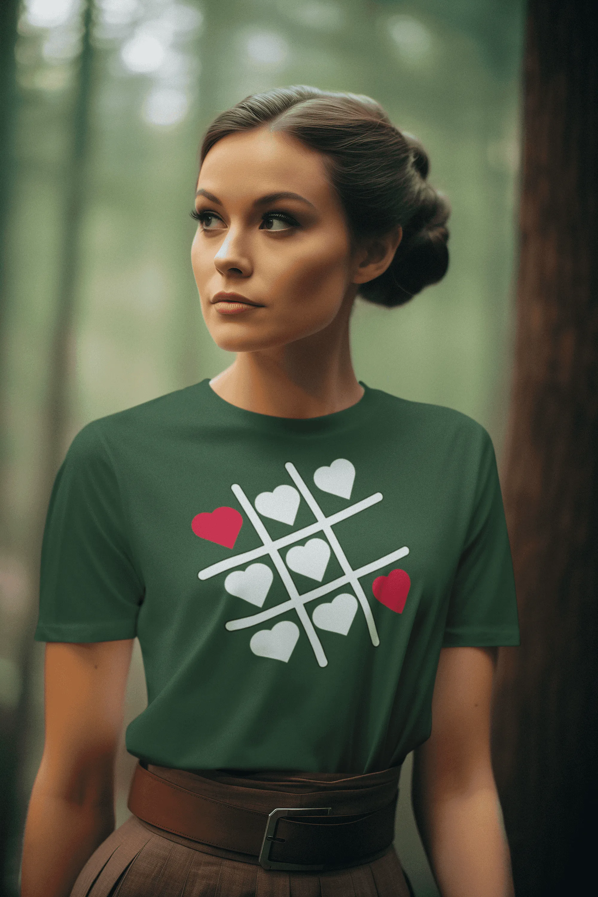 Women's 'Tic Tac Toe' delight cotton T-Shirt