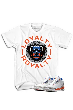 ZCL Loyalty-Royalty Jordan "Knicks Rival 3"HookUp  Tee (White)